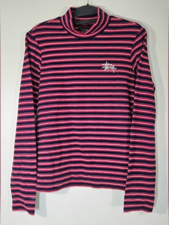 STÜSSY TORO STRIPE TURTLENECK LONGSLEEVE. - Picture 1 of 7